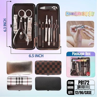 P8172, Manicure Set 12pcs/set, 887257281723