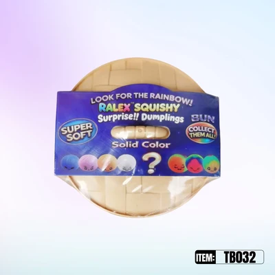 TB032, Ralex Squishy Dumplings Solid Surprise Rainbow 3.35", 887258010322