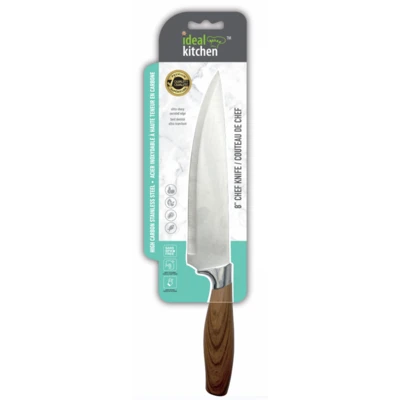 33062, Ideal Kitchen w/ Wood Handle Chef Knife, 191554330627