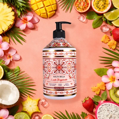 60684, Molto Bella Hand Soap 21.3oz – Lush Tropicale, 191554606845