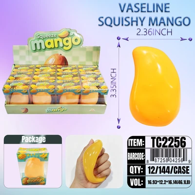 TC2256, Vaseline Squishy Mango 3.35"x2.36", 887258042569