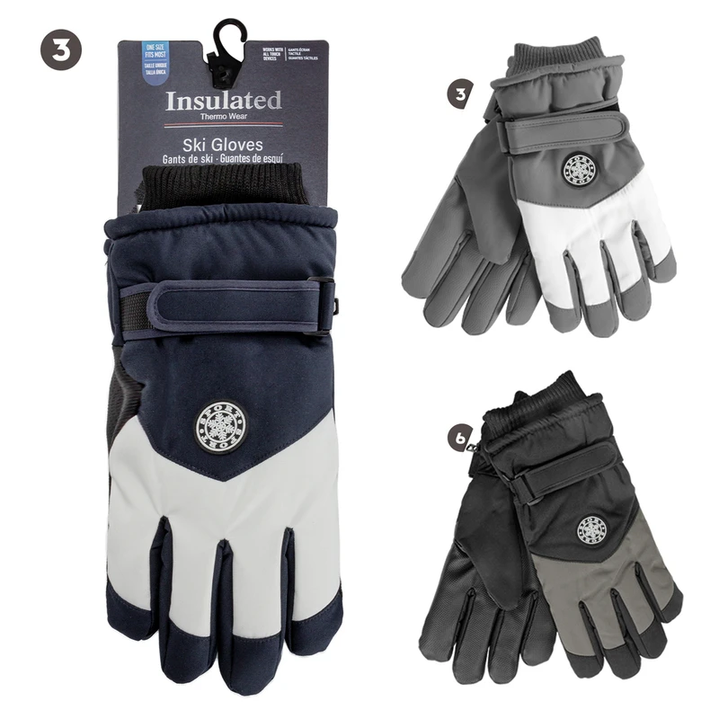 Insulated Men's Ski Touch Gloves
