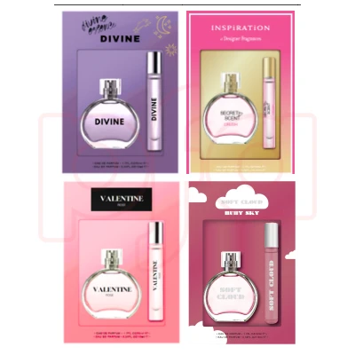 89967, Women's 2pcs Mini Gift Set Assorted Case 2 50ml/1.7fl.oz+10ml/0.34fl.oz EDP, 191554893061