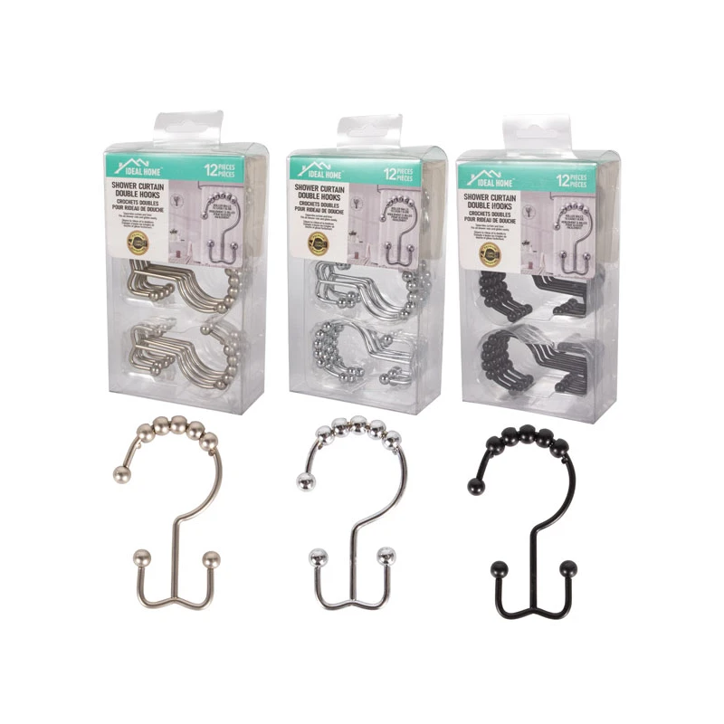 Ideal Home 12PK Shower Curtain Hook