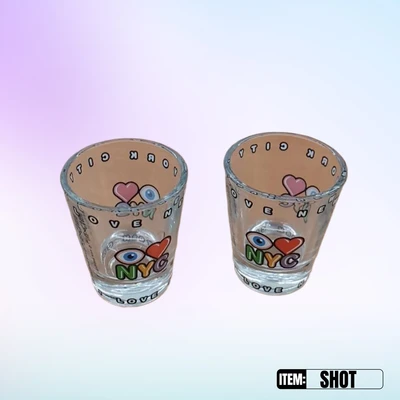 SHOT, NY Souvenir Shot Glass Assorted