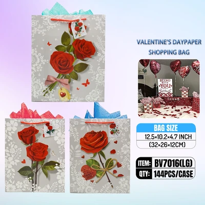 BV7016-LG, VALENTINE GIFT BAG LG, 887257170386