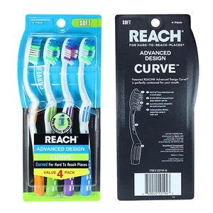 DF520194, Reach Toothbrush Advance Curve 4PK Soft, 840040101943