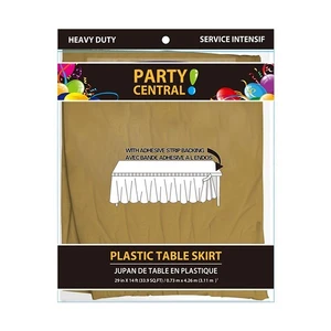 50023, Table Skirt Rectangular Gold, 191554500235