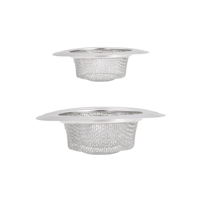 42105, Ideal Kitchen Stainless Steel Wide Rim Sink Strainer 2PK - Fine Mesh, 191554421059