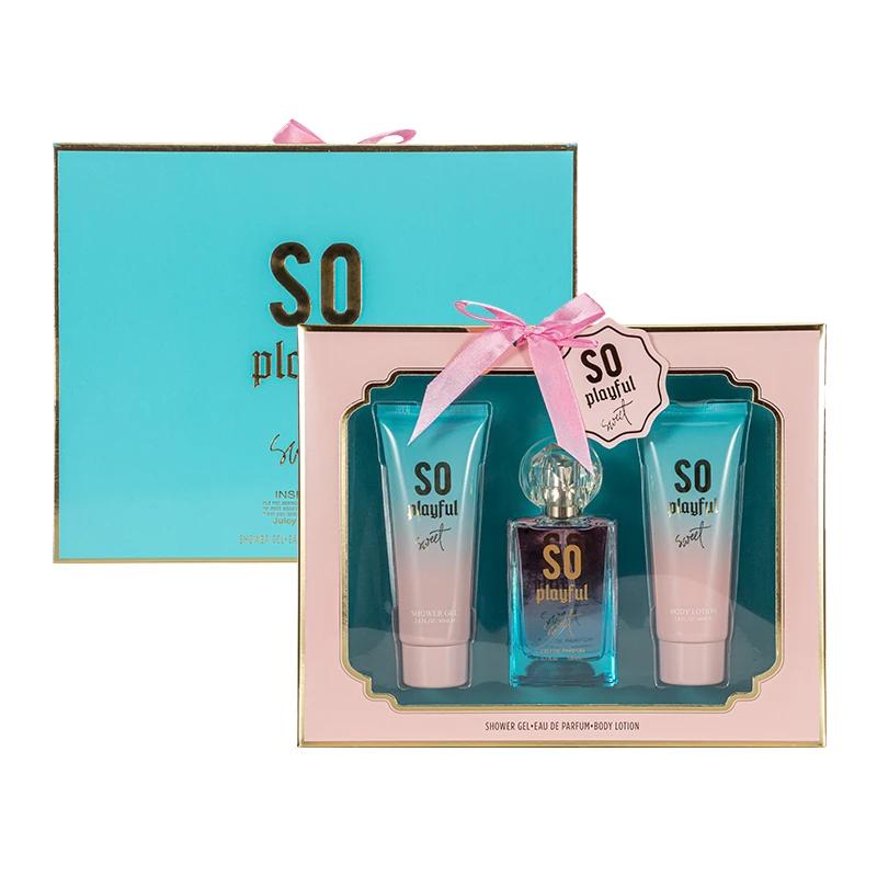 Women's 3pcs Gift Set SO PLAYFUL 1.7fl.oz EDP 2.8fl.oz Shower Gel 2.8fl.oz Body Lotion