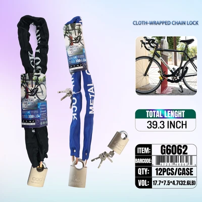 G6062, Bike Metal lock Chain 8MM Length:1Yard, 887257460623