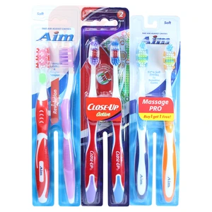 DF11141, Aim & Close Up Toothbrush 2PK Assorted, 672935781011