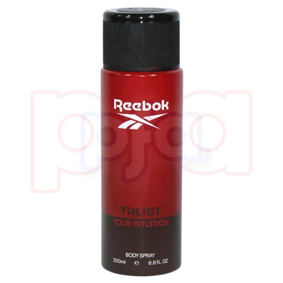 RBS200-TI, Reebok Body Spray Deodorant 6.8 Fl.Oz. Trust Your Intuition, 8436611100075