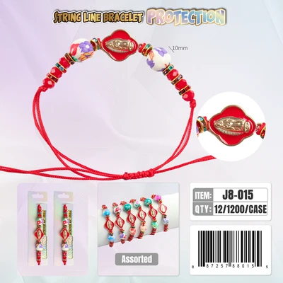 J8-015, String Line Protection Bracelet, 887257880155