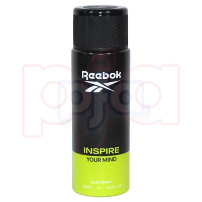 RBS200-IM, Reebok Body Spray Deodorant 6.8 Fl.Oz. Inspire Your Mind, 8436611100372