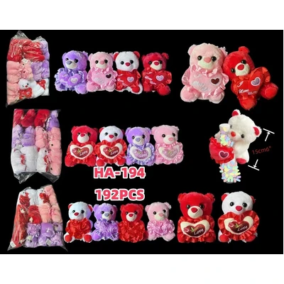 HA-194, BEAR-.HEART 6" 12/PK, 782860820485