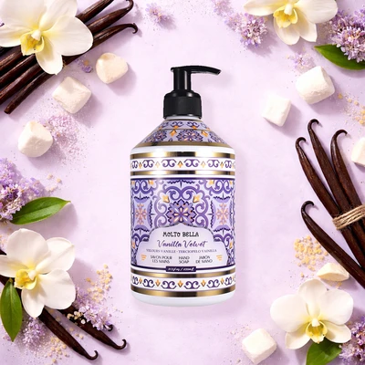 60681, Molto Bella Hand Soap 21.3oz – Vanilla Velvet, 191554606814