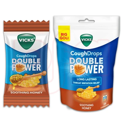 VCD25-SD, Vicks Cough Drops 25CT Soothing Honey, 4987176346049