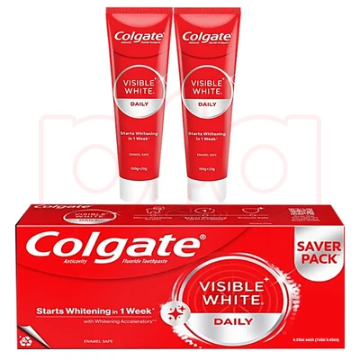 CTP240-VW, Colgate Toothpaste 240g 8.4oz Visible White, 8901314868114