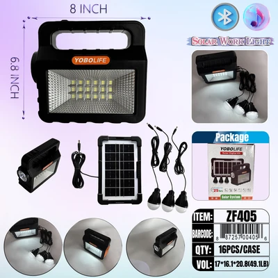 ZF405, Multi Function Solar LED Light, 887257004056