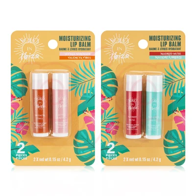 26192, Solo En Ibiza Moisturizing Lip Balm 2pk, 191554261921