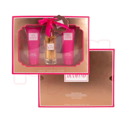 88912, Women's 3pcs Set  PINK DIAMOND 1.7fl.oz EDP 2.8fl.oz Shower Gel 2.8fl.oz Body Lotion, 191554889125