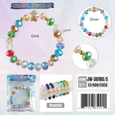 JW-5018, Crystal Bracelet Random Color, 887257850011