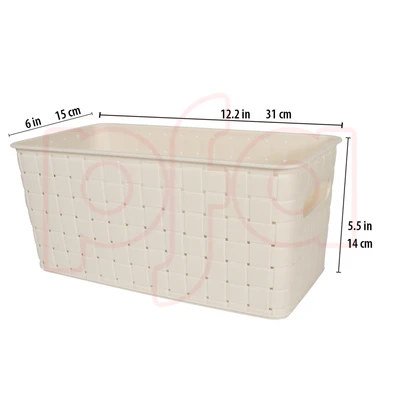 38308, Ideal Home Storage Basket 12.2x5.9x5.5 inch, 191554383081