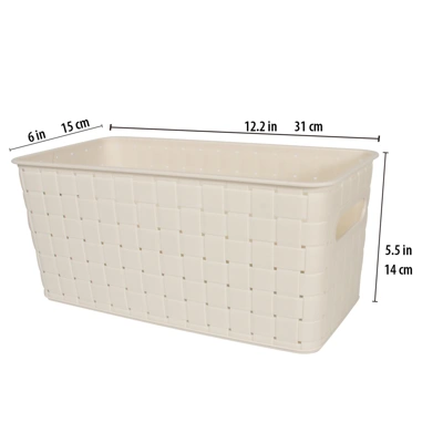 38308, Ideal Home Storage Basket 12.2x5.9x5.5 inch, 191554383081