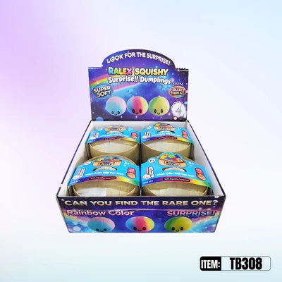 TB308, Rainbow Squishy Dumplings  6.7", 887258013088