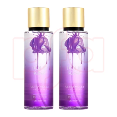 OD88601, LIQUID KISS Body Spray for Women 8.4oz ULTRA VIOLET UNTAMED Scent Long-Lasting Fragrance Body Mist Floral and Fruity Fragrance, 191554886018