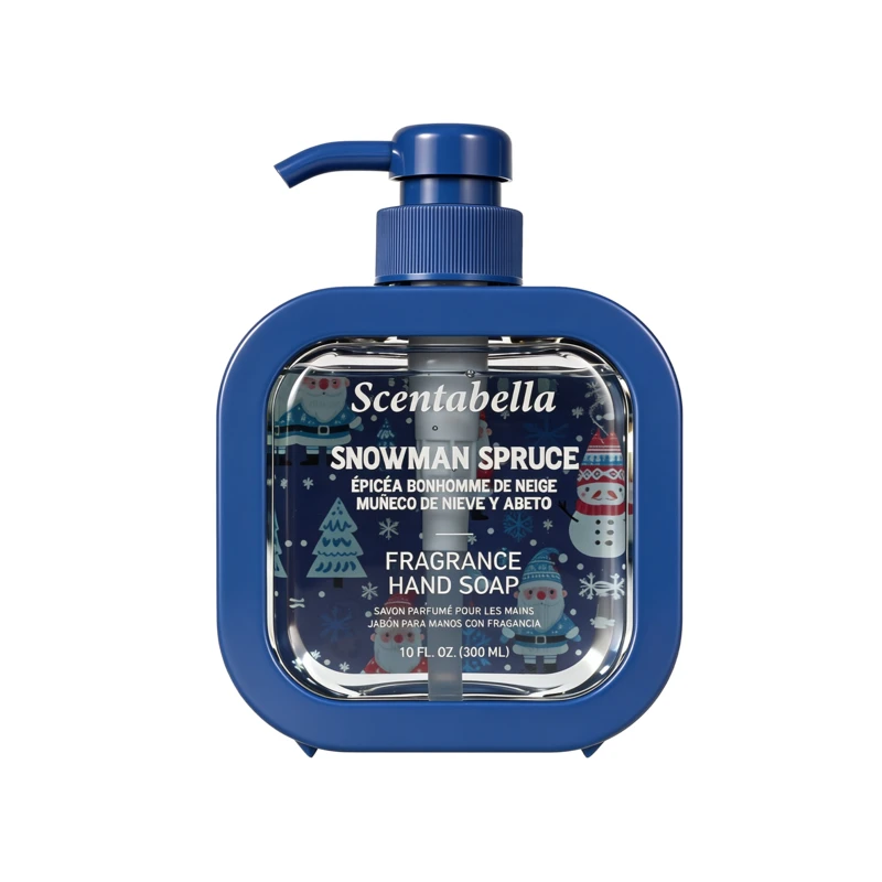 Scentabella Hand Soap 10oz/300ml Holiday Snowman Spruce