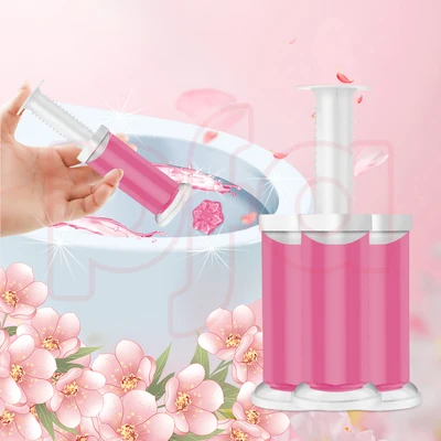 60130, Toilet Cleaning Gel 4 Pack Clean Floral Scent 6.43oz with 56 Stamps - Air Fusion, 191554601307