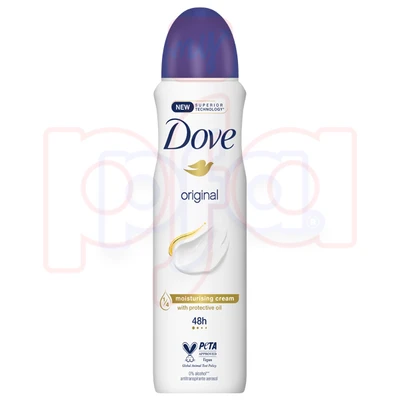 DBS150R-12, Dove Body Spray 150ML Original, 7791293040011