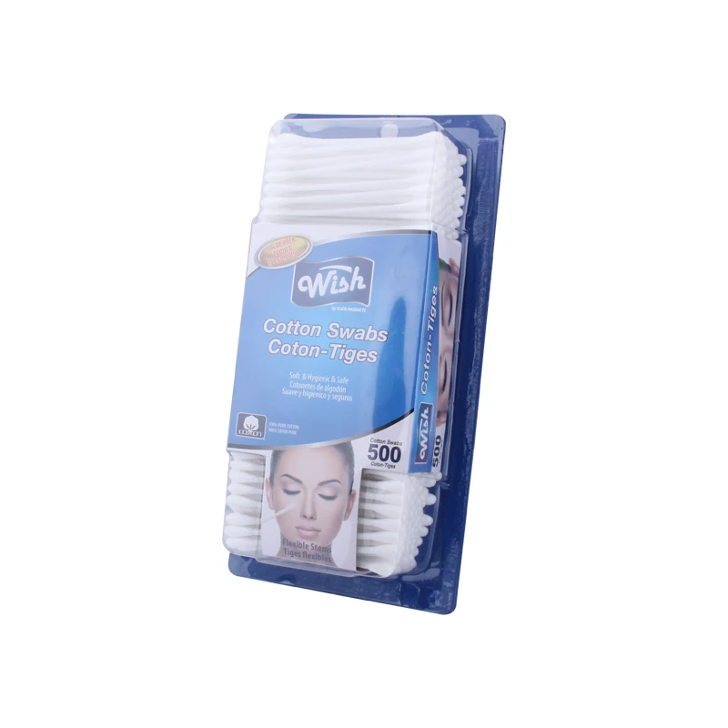 Wish Cotton Swabs 500CT Plastic Stick
