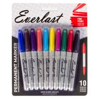 09121, Everlast Permanent Marker 10PK Colors, 191554091214