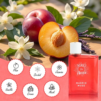 89905T, Eau De Perfume 3.4 oz/100 ml 2 Scents Madrid Muse/Valencia Vibes - Solo En lbiza, 191554891340