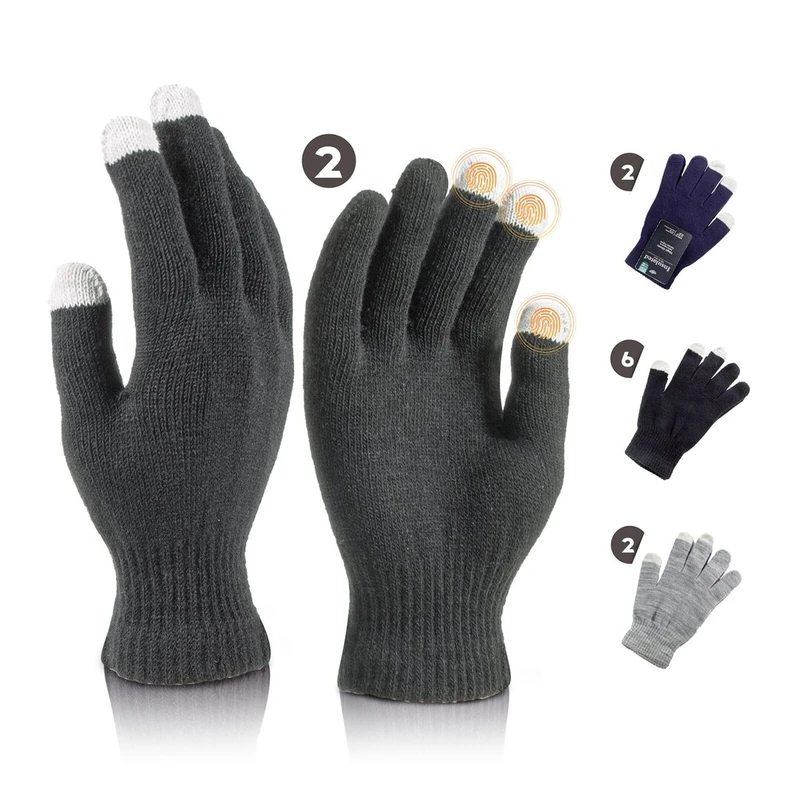 Insulated Magic Glove w/ Touch Asst Colors