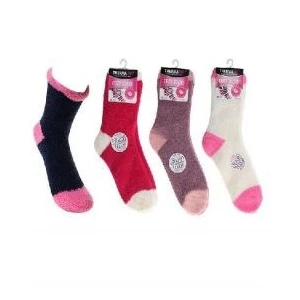 12011, Thermaxxx Fuzzy Socks Heel & Toe, 191554120112
