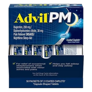 ADVIL-PM-DP50, Advil PM 50 Count Display Box