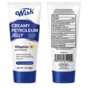 61240, Wish Creamy Petroleum Jelly 7oz Tube, 191554612402