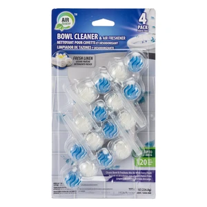 60137, Air Fusion Bowl Cleaner & Freshener 4PK Linen, 191554601376