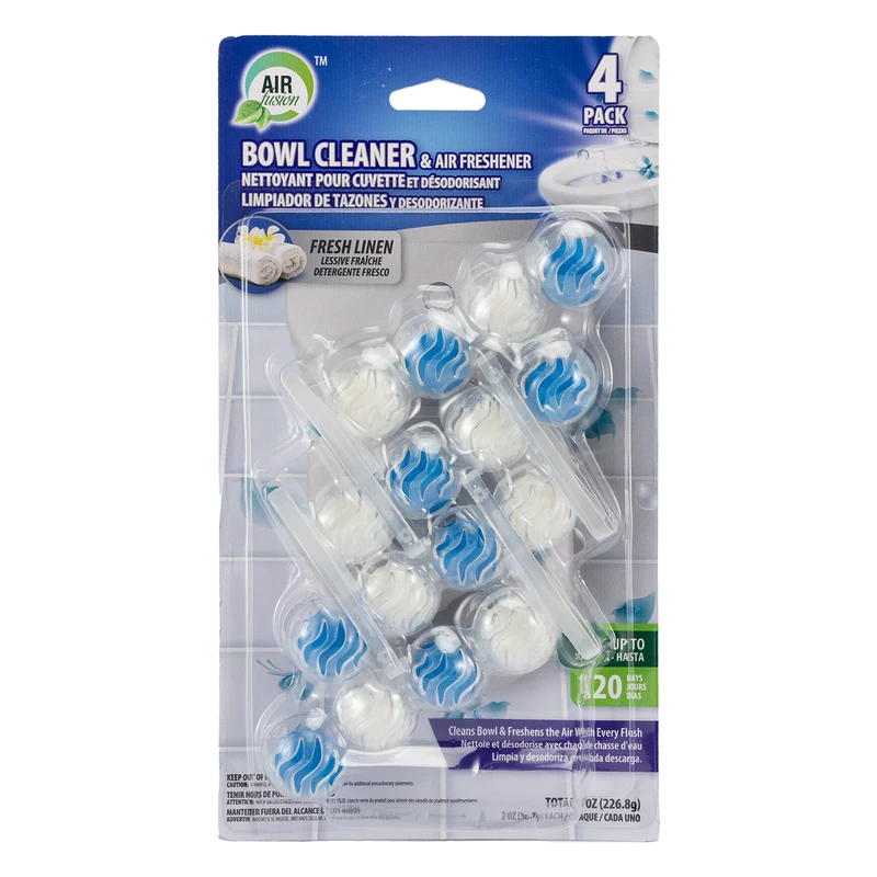 Air Fusion Bowl Cleaner & Freshener 4PK Linen