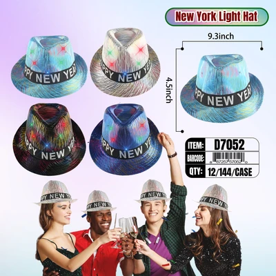 D7052, New Year Light-Up Hat, 887257570520