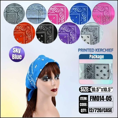 FM014-05, BANDANA Sky-Blue