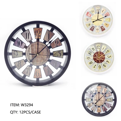 W3294, Wall Clock Assorted 10" Color, 887257732942