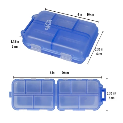 46108, Wish 10 Compartment Pill Box, 191554461086