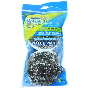 32109, Fresh Start Scourers Stainless Steel 2PK, 191554321090