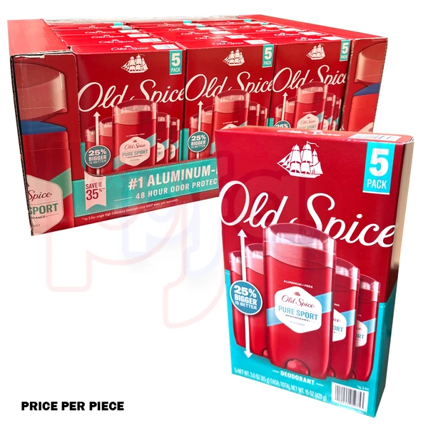 OSD3PS-5PK, Old Spice Deo 3oz (85g) Pure Sport 5PK (price per piece)