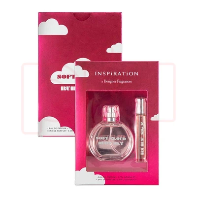 89306, Women's 2pcs Vial Set SOFT CLOUD RUBY SKY 1.7fl.oz+0.34fl.oz EDP, 191554893061